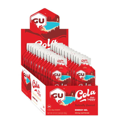 Caja de 24 Geles GU Energy Gel Original 32g Con Cafeína (10 sabores)