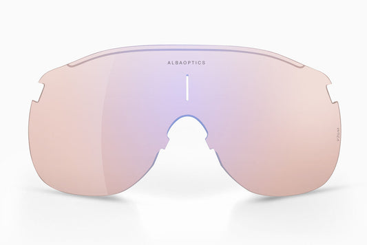 Alba Optics: Cristal para Anteojos deportivos Stratos rosado fotocromático (SF-Lens FLM)