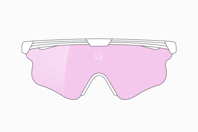 Anteojo Deportivo Delta Lei: WHT VZUM™ PINK LEI