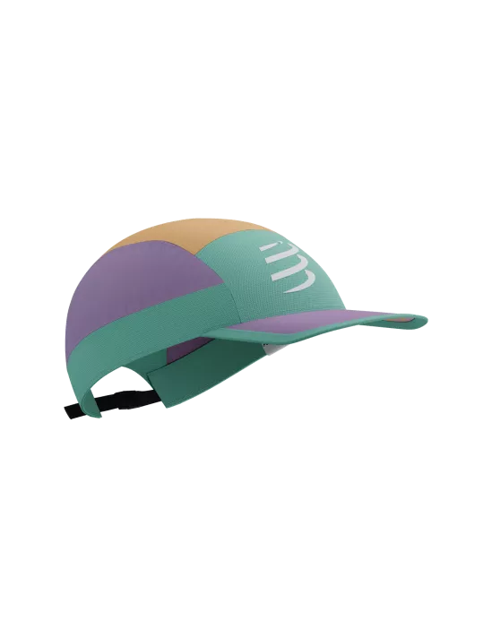 Gorro Compressport 5 Panel Light Cap (Verde agua, Salmón, Morado)