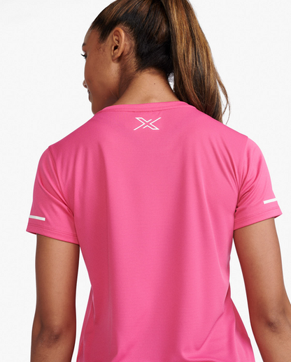 Polera de Running manga corta Mujer Aspire - Rosado - 2XU