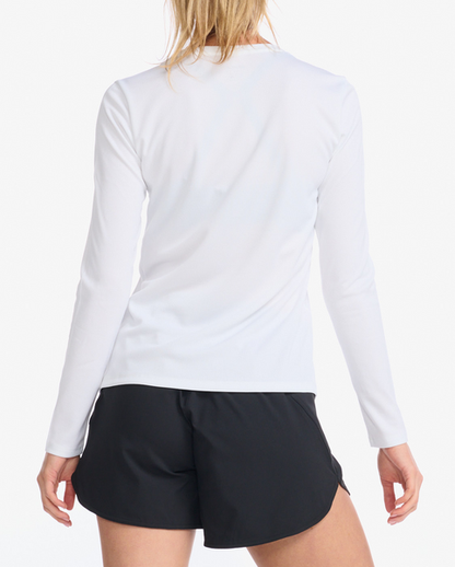 Polera de Running Manga Larga Mujer 2XU Aspire - Blanca