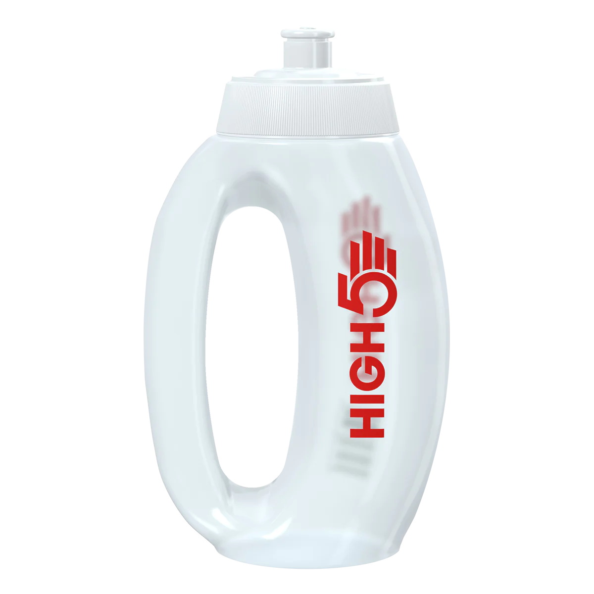 Botella de Running con mango Transparente High5 (350cc)