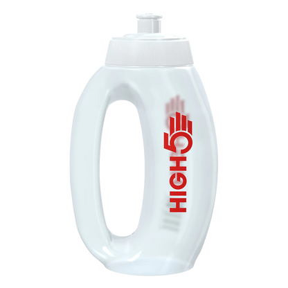 Botella de Running con mango Transparente High5 (350cc)