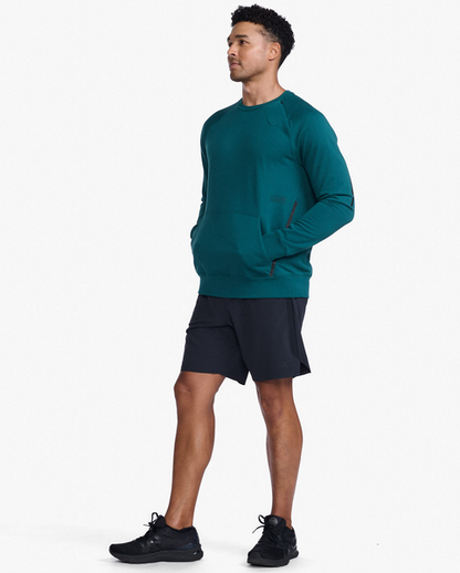 Polerón Hombre Motion Crew Deep Jade/Black - 2XU