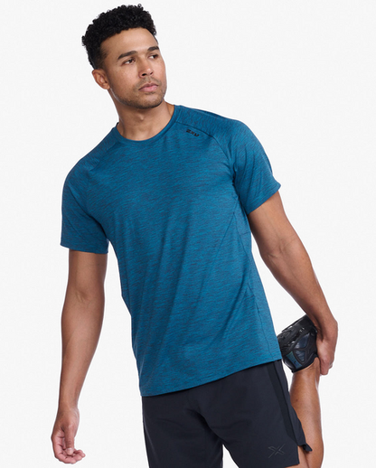 Polera Hombre Motion Tee Celestial/Black - 2XU