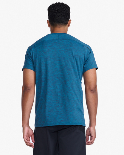 Polera Hombre Motion Tee Celestial/Black - 2XU