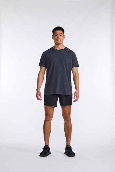 Polera Hombre Motion Tee India Ink/Black - 2XU