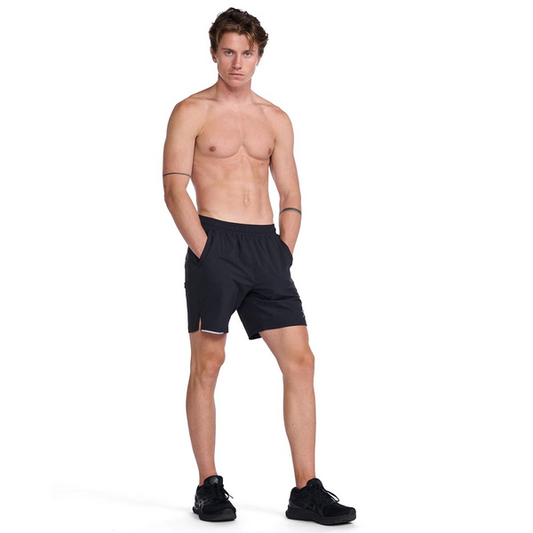 Shorts de Running Hombre Aero 7 pulgadas - Negro Reflectante - 2XU