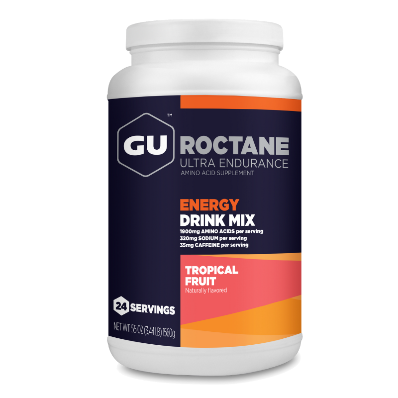 Bebida deportiva GU Roctane Energy Drink Mix | Carbo Tarro 1.560g (2 Sabores)