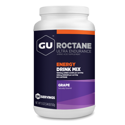 Bebida deportiva GU Roctane Energy Drink Mix | Carbo Tarro 1.560g (2 Sabores)