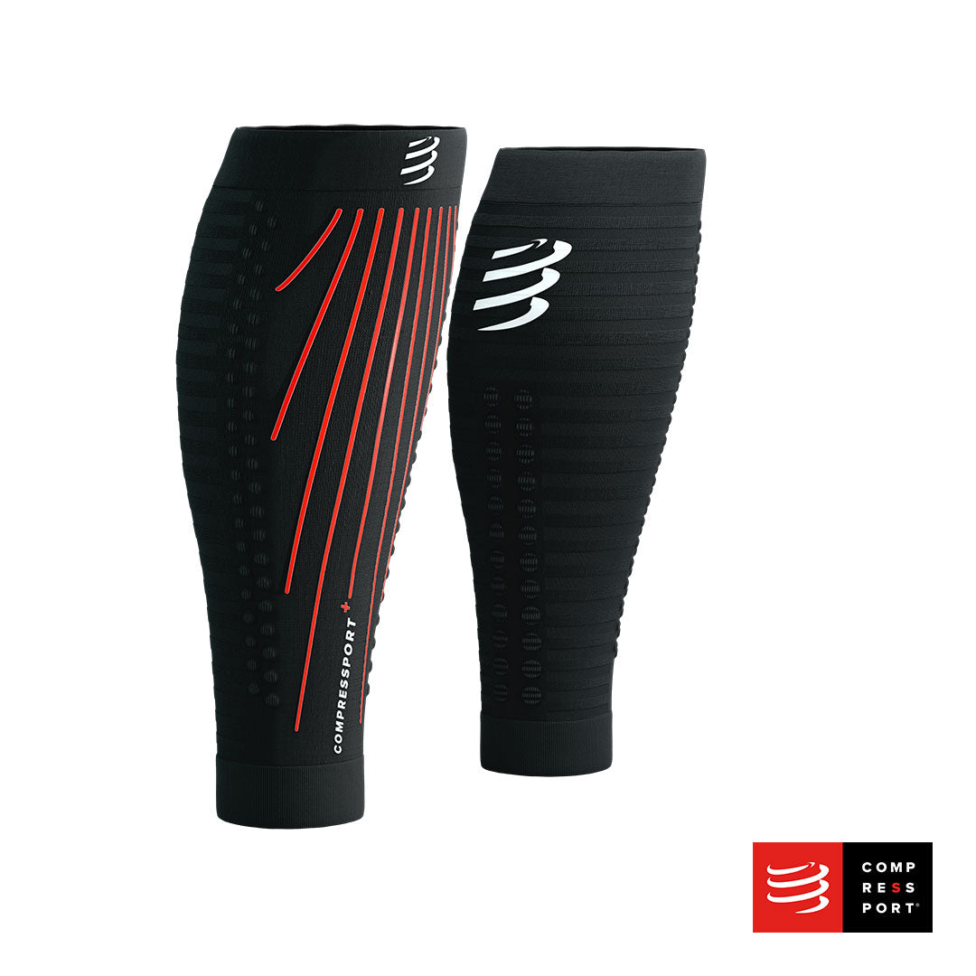 Gemelera (Pernera) compresora Aero Compressport  R2 3.0 Negro Rojo