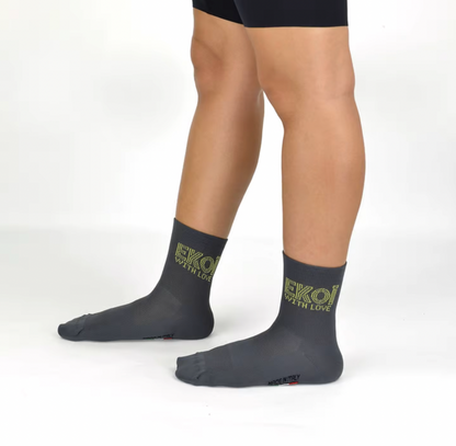 Calcetines de Ciclismo EKOI SARA Charcoal Grey