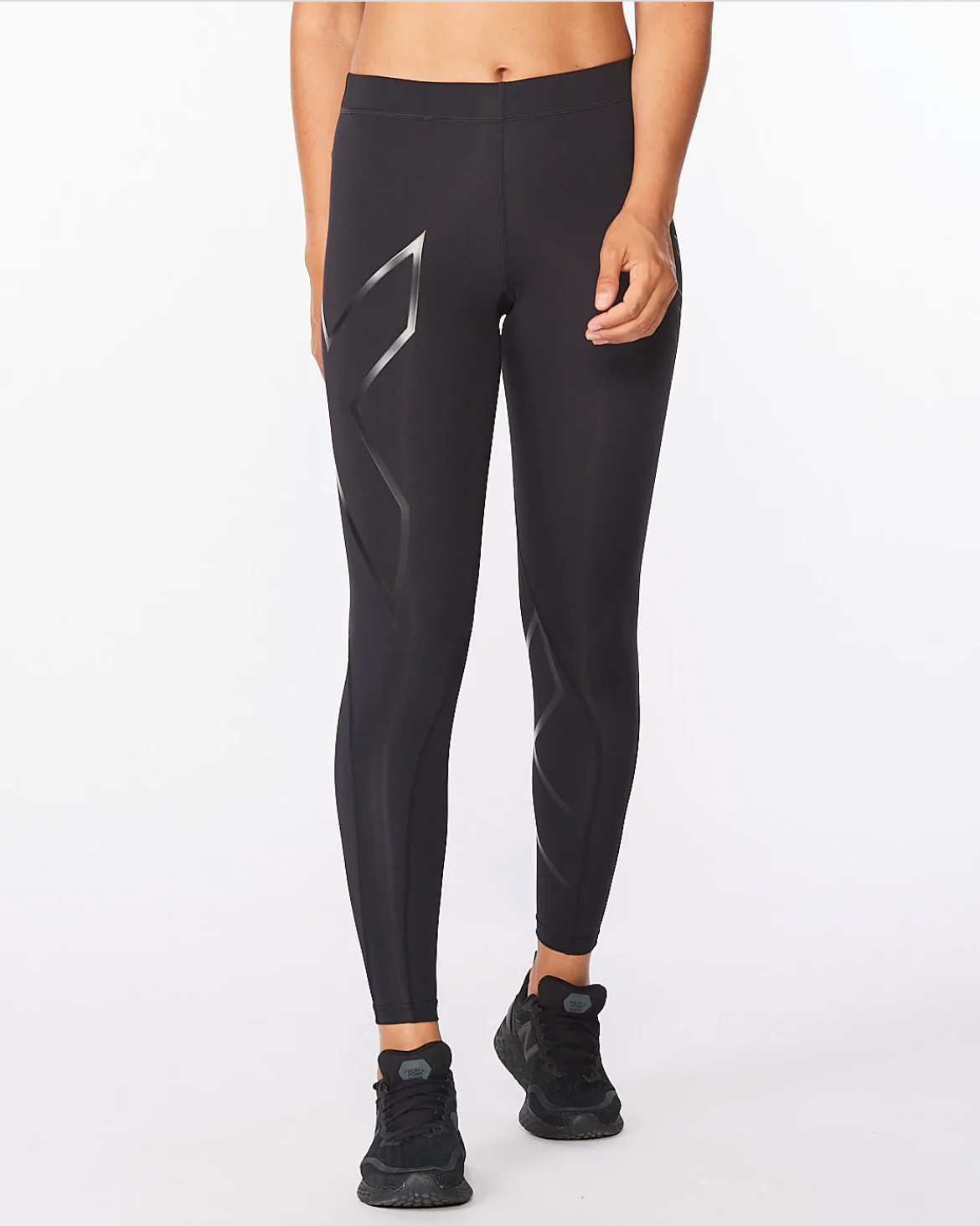 Calzas Mujer Core Compression Tights Black/Nero - 2XU