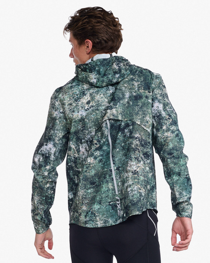 Chaqueta Hombre Aero Jacket Hombre Trailscape Moss/Silver Reflect - 2XU