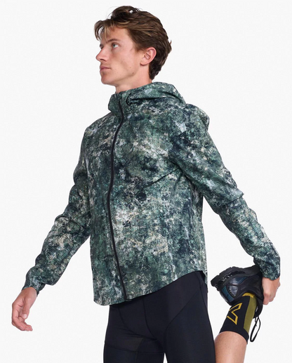 Chaqueta Hombre Aero Jacket Hombre Trailscape Moss/Silver Reflect - 2XU