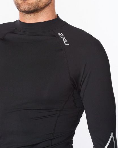 Polera Hombre Ignition Compression L/S Black/Silver - 2XU