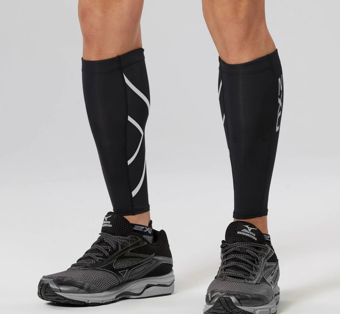 Gemeleras Compression Calf Guards - Black/Black - 2XU