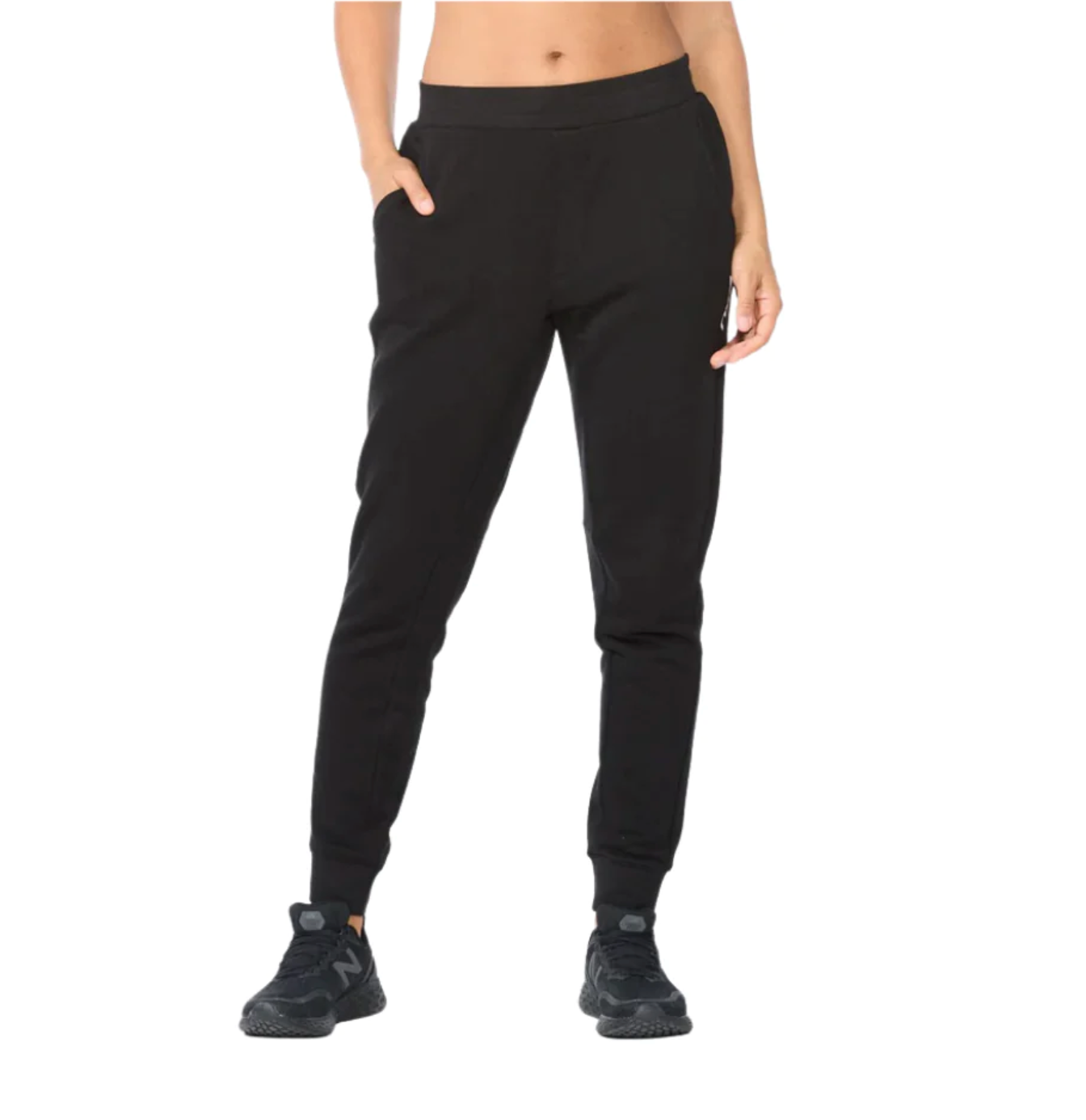 Pantalón Buzo Mujer Aspire Trackpants - Black/White - 2XU