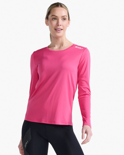 Polera Manga Larga 2XU Mujer Aspire - Rosado magenta