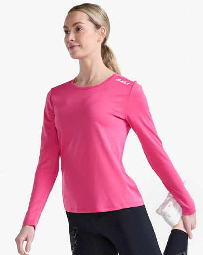 Polera Manga Larga 2XU Mujer Aspire - Rosado magenta