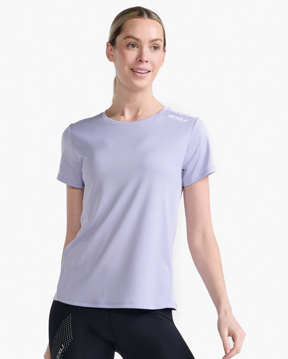 Polera Mujer Aspire Tee - Lavandust/White - 2XU