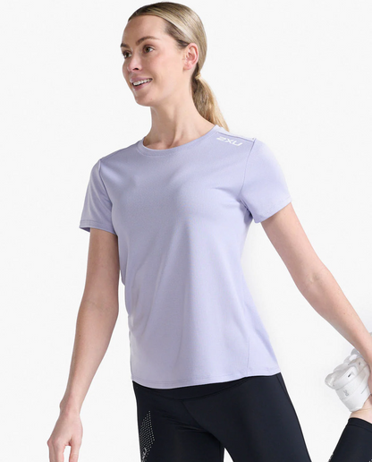 Polera Mujer Aspire Tee - Lavandust/White - 2XU