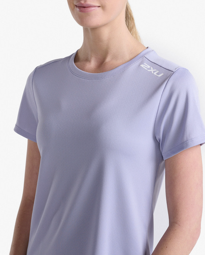 Polera Mujer Aspire Tee - Lavandust/White - 2XU