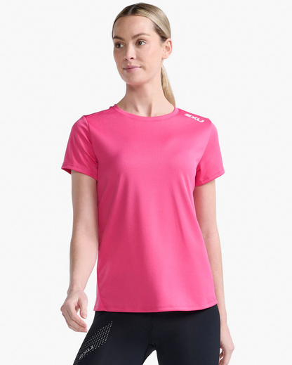 Polera Mujer Aspire Tee - Magenta/White - 2XU