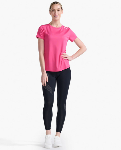 Polera Mujer Aspire Tee - Magenta/White - 2XU