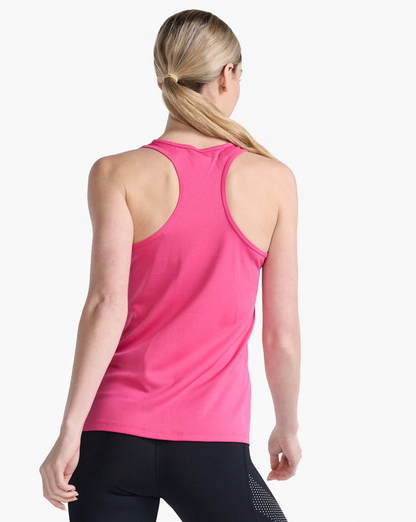 Polera de running Mujer  Sin mangas Aspire Singlet - Magenta/White - 2XU