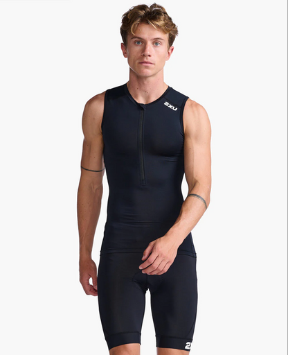 Top Triatlón Hombre Core Tri Tank 2XU - Negro