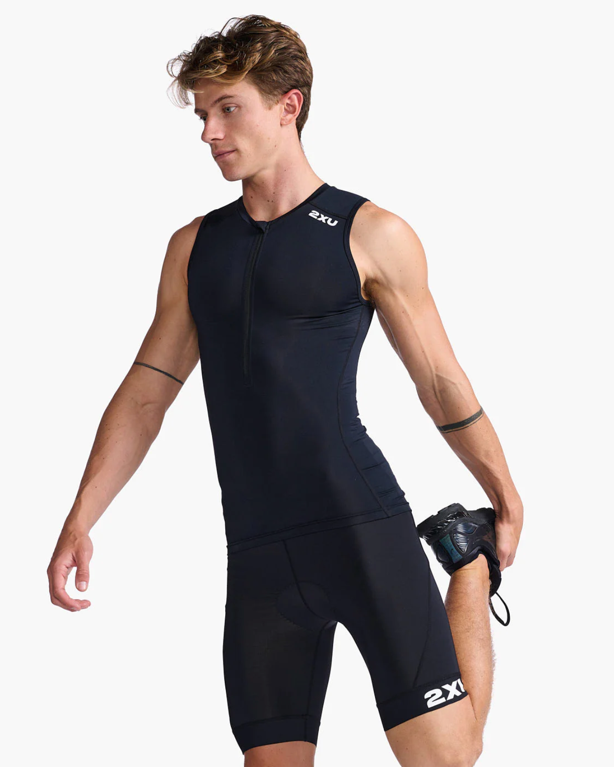 Top Triatlón Hombre Core Tri Tank 2XU - Negro