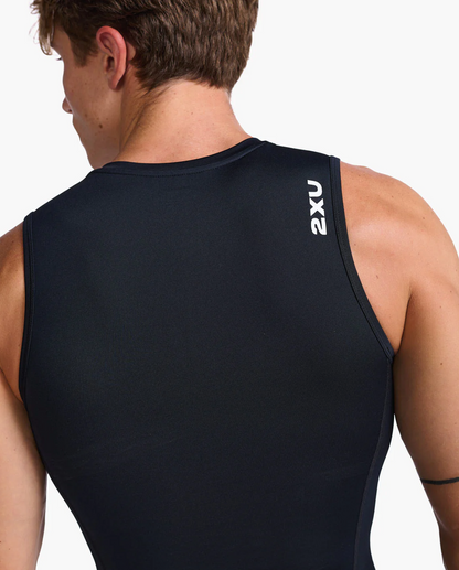 Top Triatlón Hombre Core Tri Tank 2XU - Negro