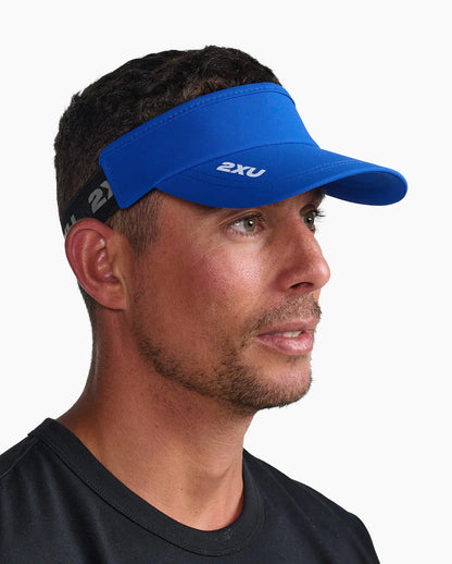 Visera de Running 2XU Performance Run Visor - Azul Blanca