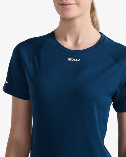 Polera de Running Manga corta Mujer Light Speed -Azul reflectante - 2XU