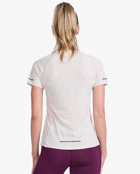 Polera de Running Manga Corta de Mujer Light Speed - Blanco - 2XU