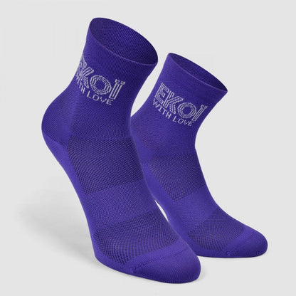 Calcetines de Ciclismo Ekoï Sara Violet