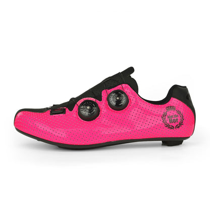 Zapato de ciclismo de Ruta Mujer EKOI CARBONO R5 Mujer, Rosado