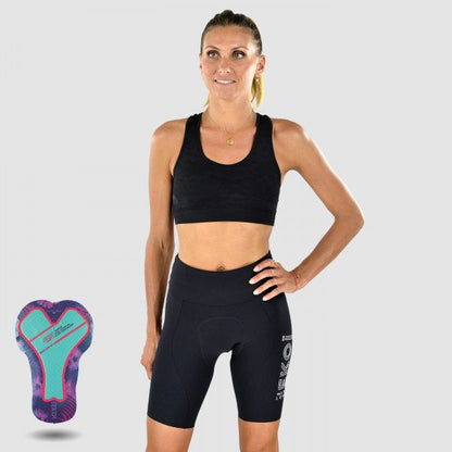 Calza Corta Ciclismo Mujer EKOI Hella Negro