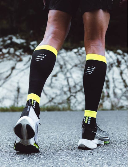 Gemelera R2 Compressport 3.0 Flash (negro/amarillo reflectante)